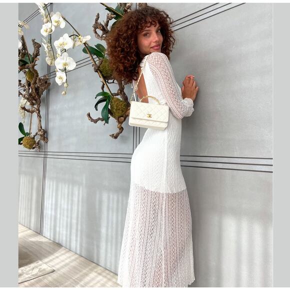 ZARA BLOGGER FAVE!!! Open Back Maxi Dress NWT - Picture 11 of 16